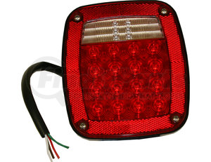 5626734 by BUYERS PRODUCTS - Brake / Tail / Turn Signal Light - 5.375 in., Red Lens, Box Style, with 34 LEDS, Passenger Side