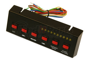 6391206 by BUYERS PRODUCTS - Multi-Purpose Switch Panel Kit - Black, Pre-Wired 6-Switch Panel, 4-On/Off 2-Momentary Style