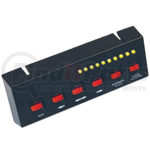 6391206 by BUYERS PRODUCTS - Multi-Purpose Switch Panel Kit - Black, Pre-Wired 6-Switch Panel, 4-On/Off 2-Momentary Style