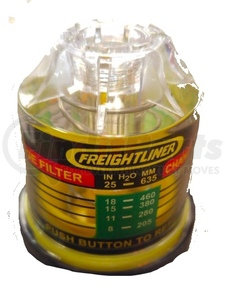 22-47727-000 by FREIGHTLINER - Vacuum Gauge - Air Cleaner Restriction, 3/8-24 UNF-2B in Thread, with Lock Up