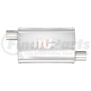 11266 by MAGNAFLOW EXHAUST PRODUCT - Straight-Through Performance Muffler; 2.5in. Offset/Offset;  4x18x9 Body