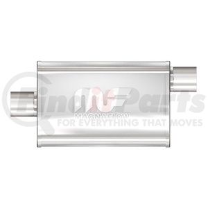 11255 by MAGNAFLOW EXHAUST PRODUCT - Straight-Through Performance Muffler; 2.25in. Offset/Center;  4x18x9 Body