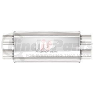 12469 by MAGNAFLOW EXHAUST PRODUCT - Straight-Through Performance Muffler; 3in. Dual/Dual;  5x18x8 Body