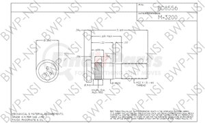 M-3200 by BWP-NSI - WhlStud Metric Headed RH