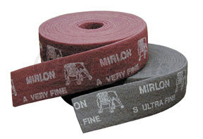 18-573-447 by MIRKA ABRASIVES - VF 4"x10m Mirlon® Scuff Roll