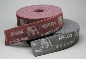 18-573-448 by MIRKA ABRASIVES - UF 4"x10m Mirlon® Scuff Roll