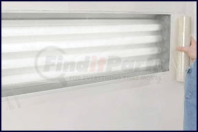 435 by RBL PRODUCTS - 24” x 100’ Continuous Roll Self-adhering Clear Plastic Film - Perforated Every 24” Along Length