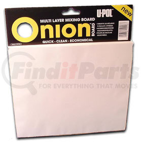 UP0737 by U-POL PRODUCTS - Onion Board Multi-Layered Mixing Palette, White, 100-Sheets