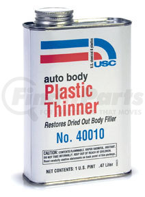 40010 by U. S. CHEMICAL & PLASTICS - Auto Body Plastic Thinner, "Honey"