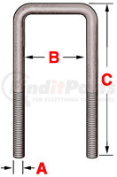 361-442 by DAYTON PARTS - UBAS 3/4X4X4-7/8S