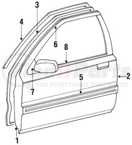 MB549976 by MITSUBISHI - Door Shell