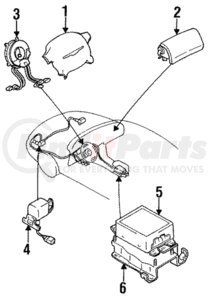 MR746244 by MITSUBISHI - Driver Air Bag