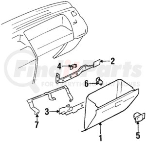 MB775413 by MITSUBISHI - Glove Box