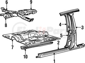 MB593520 by MITSUBISHI - Outer Rocker