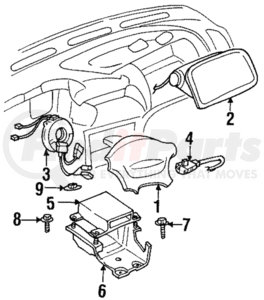 MR366111 by MITSUBISHI - Passenger Air Bag