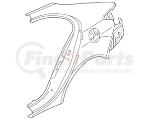 5301F070 by MITSUBISHI - Quarter Panel