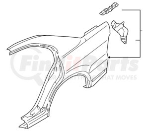 MR325460 by MITSUBISHI - Quarter Panel