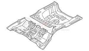 MR376462 by MITSUBISHI - Rear Floor Pan