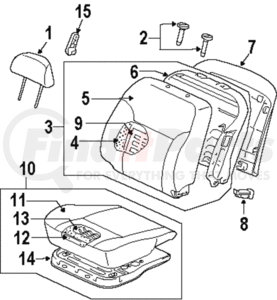 MR595772YB by MITSUBISHI - Seat Cover