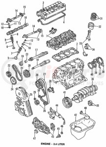 MD129033 by MITSUBISHI - Tensioner