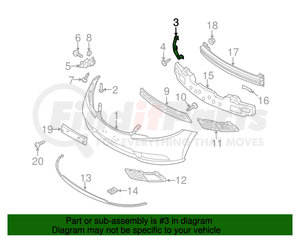 86518-1M000 by KIA - XXX BRACKET BUMPER FRT