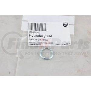 MD050317 by MITSUBISHI - GASKET-OIL PLUG