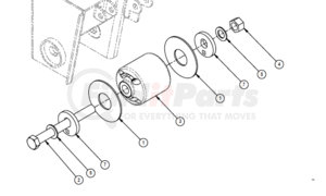 SRK64 by WATSON & CHALIN - Axle Pivot Bushing - Pivot Connection, TA250/300, TI Beam Maintenance Kit