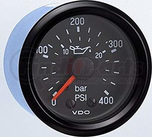 150-906 by VDO - VDO 400 PSI/25 Bar Mechanical Oil Pressure Gauge 12V -