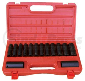 4301 by ATD TOOLS - 14 Pc. 1/2" Drive 6 Point Metric Deep Impact Socket Set