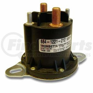 684-1221-212 by TROMBETTA - POWERSEAL SOLENOID, 12V, 4 Terminals, Intermittent