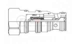 CKEB-XCN by SUN HYDRAULICS - CKEB-XCN - PILOT-TO-OPEN CHECK VALVE, T-2A