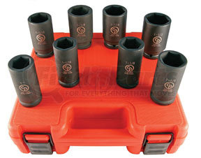 SS6008D by CHICAGO PNEUMATIC - 8 Pc. 3/4" Drive Deep SAE Socket Set
