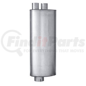 FLT86185M by NAVISTAR - Exhaust Muffler - 2.75" Inlet, 4.0" Outlet, 27.7" Body Length (International)