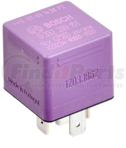 0332209151441 by BOSCH - Mini Relay 12V, 30A, 5 Terminals, SPDT, Continuous