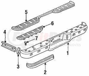 15629972 by GM - STRIP RR BPR RUB Impact Strip