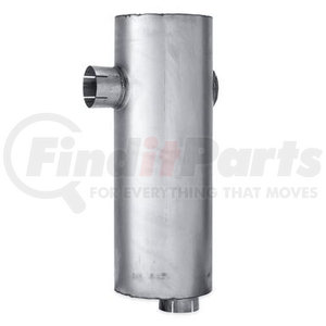FLT86148M by NAVISTAR - Exhaust Muffler - Type 5, Round, 4" Inlet/Outlet, 28.0" Body Length