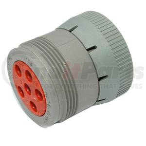 HD16-6-96S by DEUTSCH ELECTRIC - Plug, 6 Pin, Gray, Threaded Rear