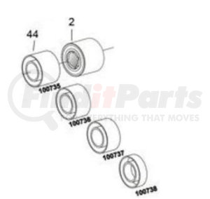 995584 by HORTON - Engine Cooling Fan Clutch Pulley Bearing Kit