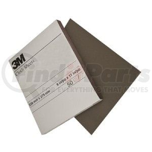 2431 by 3M - Cloth Sandpaper Sheet - 9" x 11", Black, Fine Greet, Coated Abbrasive