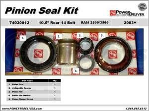 74020012 by AMERICAN AXLE - Pinion Seal Kit - 10.5 in. Rear Differential, Dodge 2500/3500, 2003+