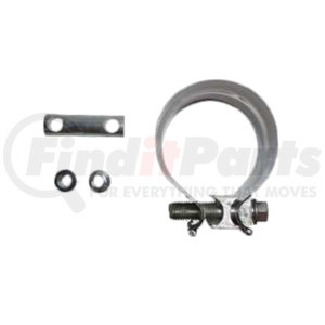 ABP-N35-50PLS by ALLIANCE - Exhaust Clamp - 5 in. Stainless Steel, Pre-Formed , 88 mm Band