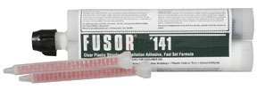 141 by FUSOR - Clear Plastic Structural Installation Adhesive (Fast-Set), 10.1 oz.