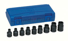 1319ET by GREY PNEUMATIC - External Star Impact Socket Set - 1/2 in. Drive, 9-Piece E10-E24, Alloy Steel