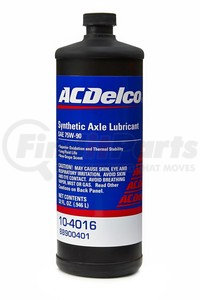 10-4016 by ACDELCO - 75W-90 Synthetic Axle Gear Oil - 32 oz