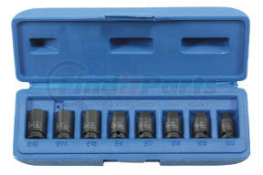 998ET by GREY PNEUMATIC - External Star Impact Socket Set - 1/4 in. Drive, 8 Pc, E4-E12, Molded Case