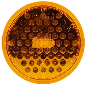 44102Y by TRUCK-LITE - Super 44 Strobe Light - LED, 42 Diode, Round Yellow, Grommet Mount, 12V