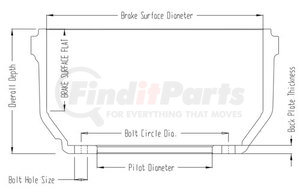 61510B by WEBB - Brake Drum 15.00 X 6.0  Balanced