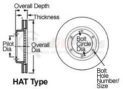 54102P by WEBB - Disc Brake Rotor 14.75 X 1.345