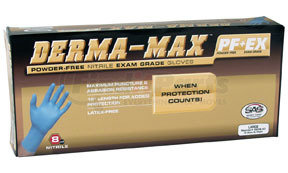 6608-40 by SAS SAFETY CORP - Derma-Max™ Powder-Free Nitrile Disposable Gloves, Large