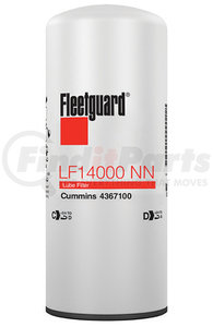 LF14000NN by FLEETGUARD - Engine Oil Filter - 11.6 in. Height, 4.74 in. (Largest OD), Nanonet